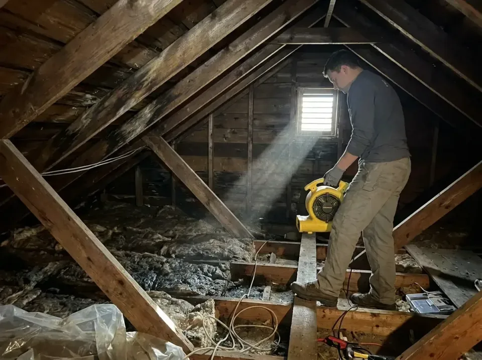 attic-water-damage-drying-proc-007 — frequently asked questions, Emergency Water Extraction & 24/7 Flood Response in Lockwoo…
